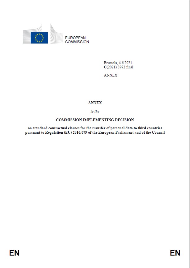 European Commission's Standard Contractual Clauses