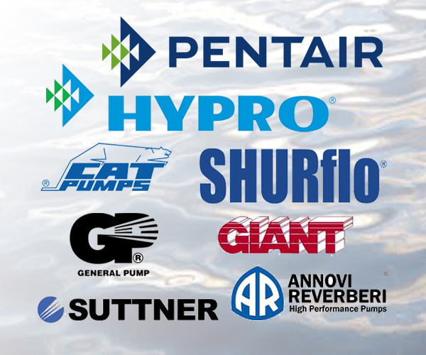 Logos: Pentair, Hypro, Shurflo
