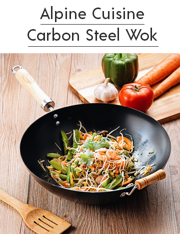 Alpine Cuisine Carbon Steel Wok